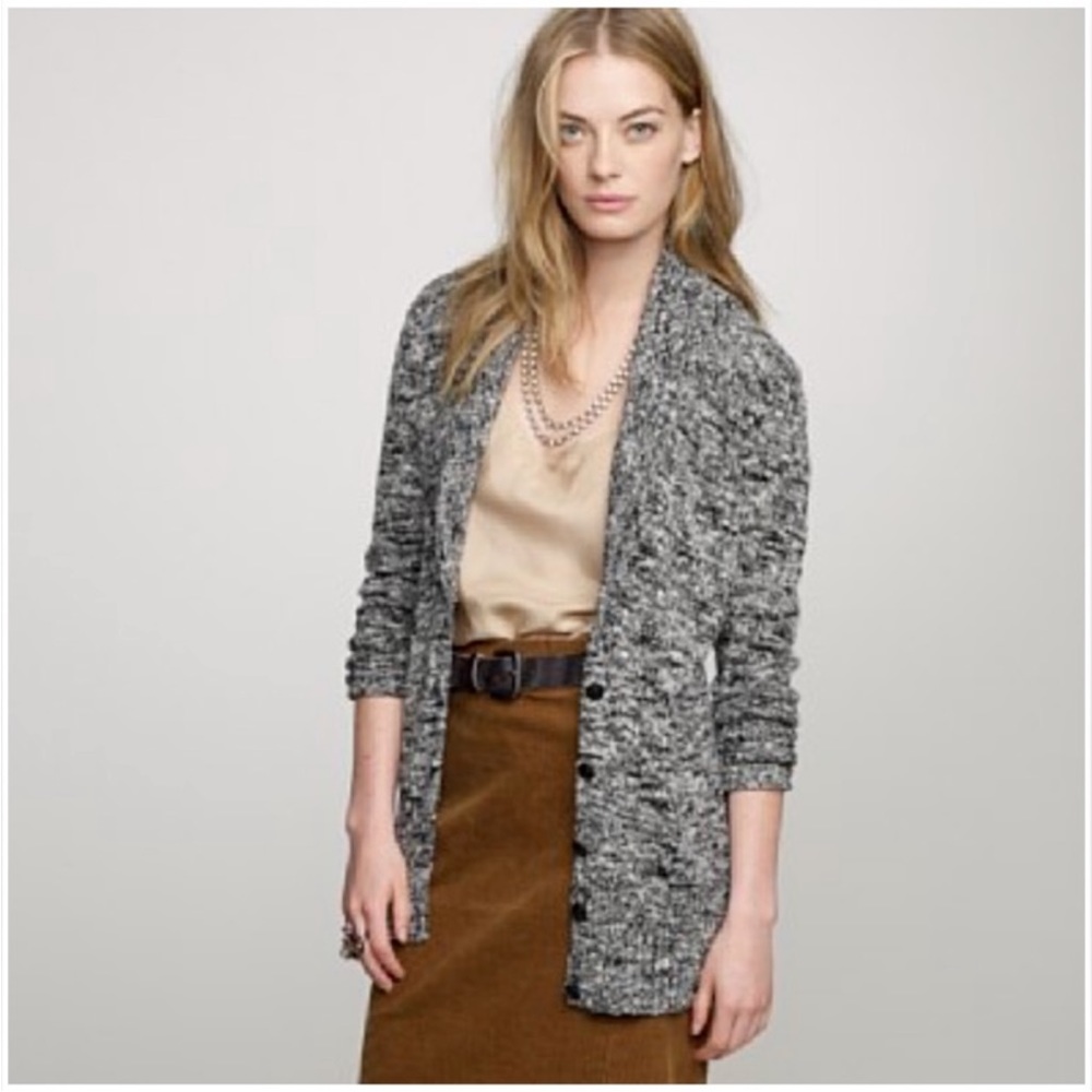J. Crew Marled Shawl-Collar Cardigan Size XS